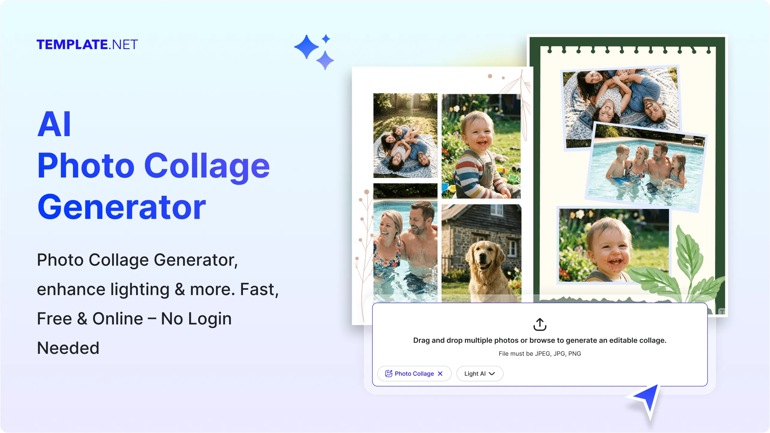 Free AI Photo Collage Generator, Create Photo Collages Online [ No Signup ]